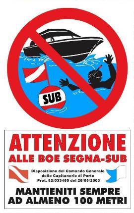 Sicurezza per i SUB in mare